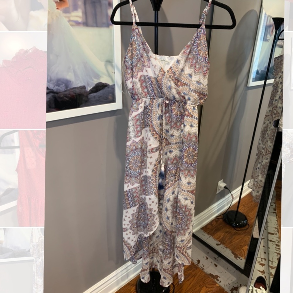 High low paisley summer dress
